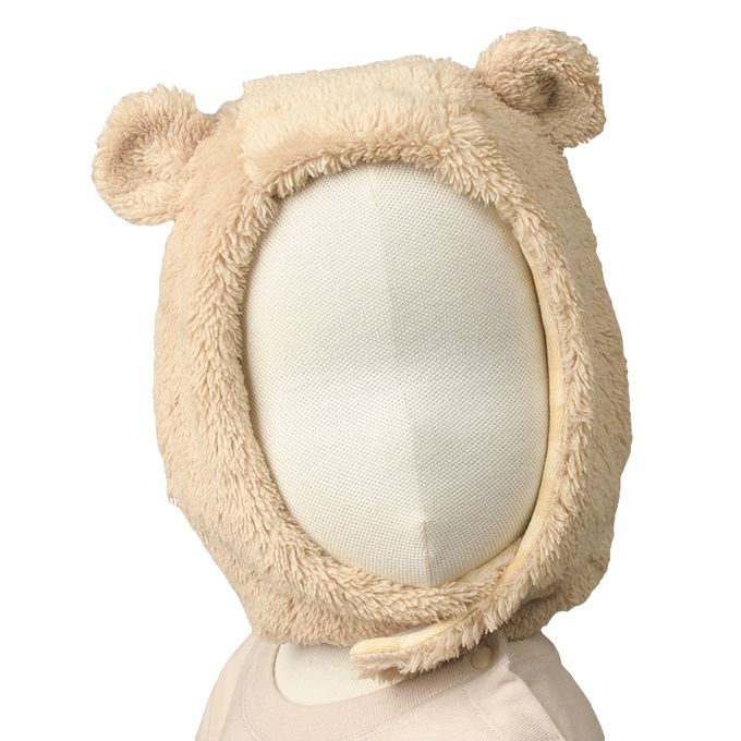 akachan honpo - 刷毛帽-動物-淺卡其色