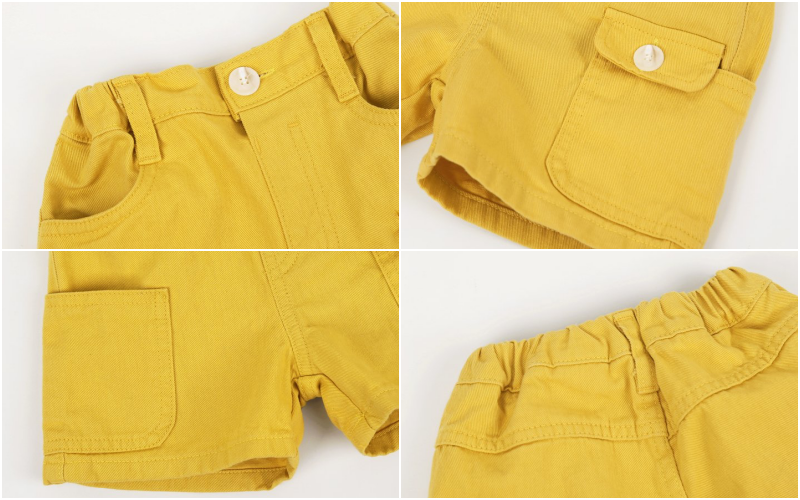 韓國 Hanab - 四口袋純棉5分褲-薄荷綠