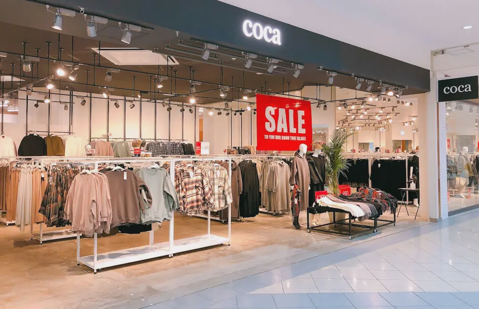 日本 COCA - 修身垂墜丹寧寬褲-淺藍