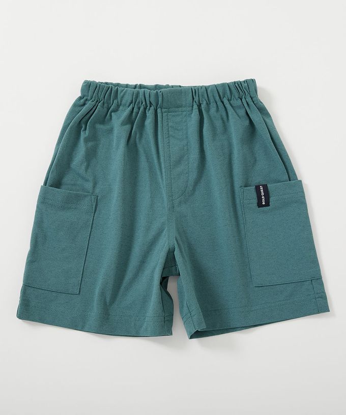 日本 devirock - 防污抗UV 舒適機能短褲-大口袋寬版-藍