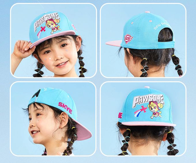 汪汪隊兒童防曬遮陽帽-卡通人物-小礫-黑+綠