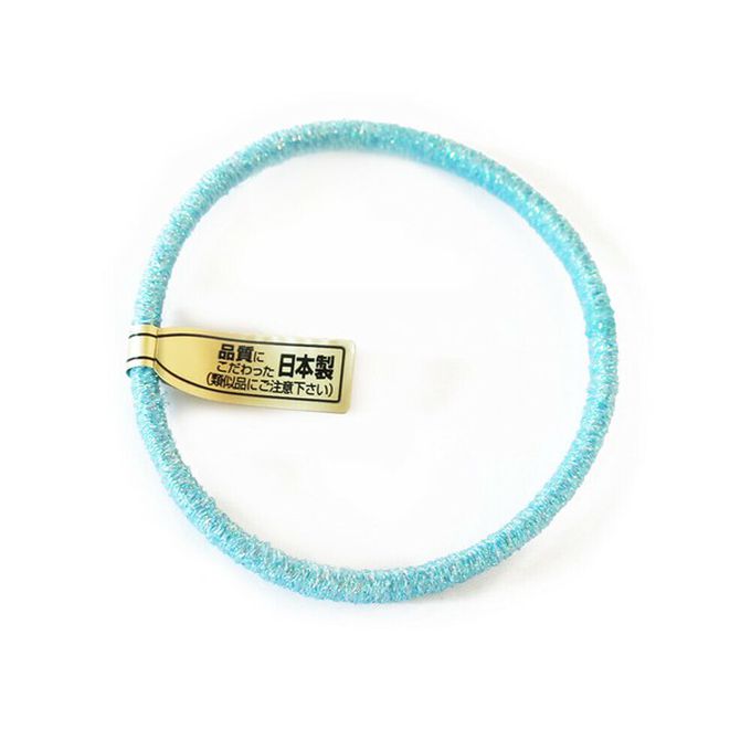 日本 Melody Accessory - 日本製 專利耐用閃亮金蔥髮圈(5入組)-彩虹