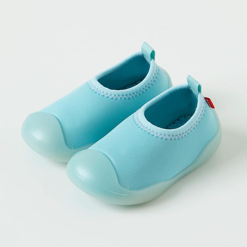 韓國 OZKIZ - 腳尖加強防護輕量兒童沙灘鞋/戲水鞋-天藍