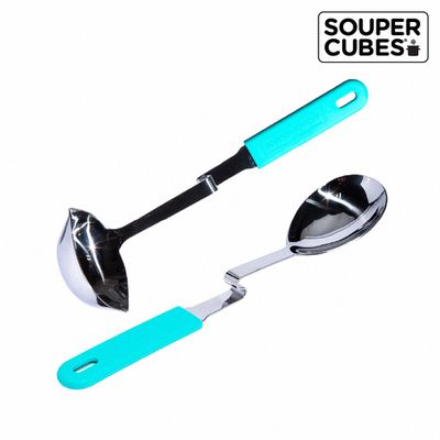 美國SOUPER CUBES - 專利430湯匙與湯勺-湖水綠