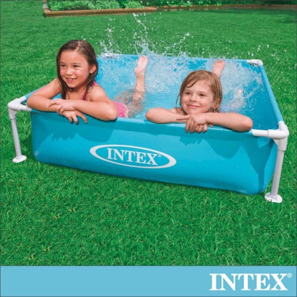 INTEX - 方型四柱游泳池/戲沙池(122*122*30cm)(337L) 2歲+(57173)