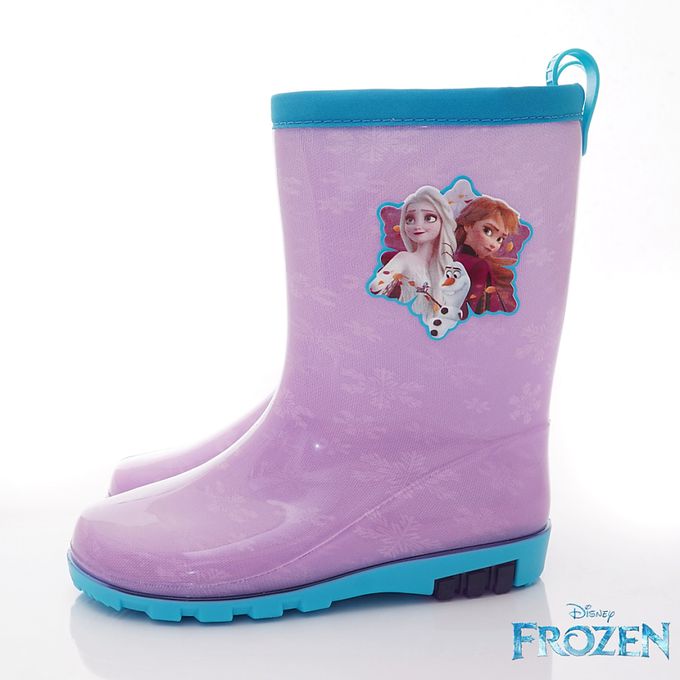 台灣製冰雪奇緣長筒雨鞋(中大童段)-雨鞋-紫