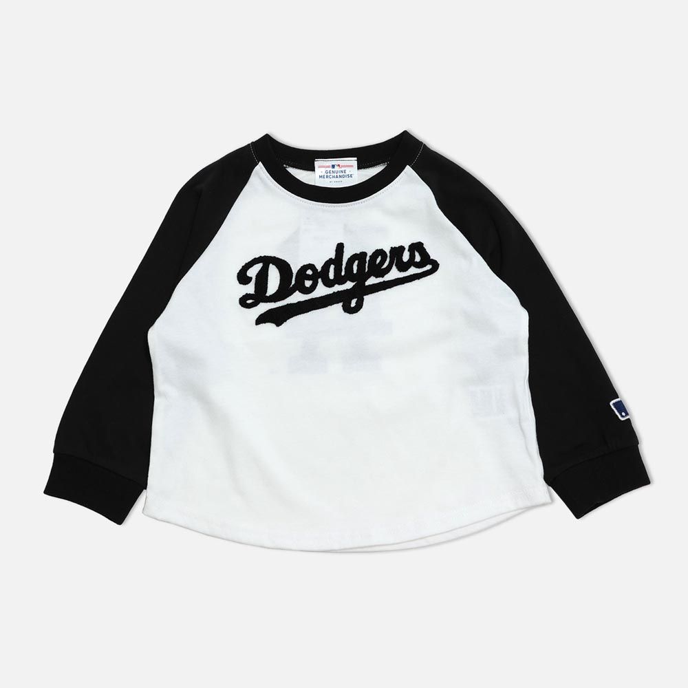 日本 Chil2 - MLB聯名 簡約風logo長袖上衣-Dodgers-白