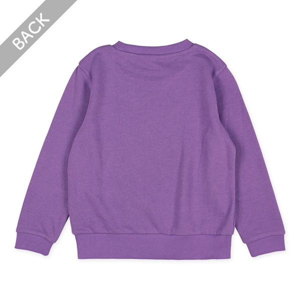 日本西松屋 - 裏毛圓領印花長袖上衣-迅猛龍-米白