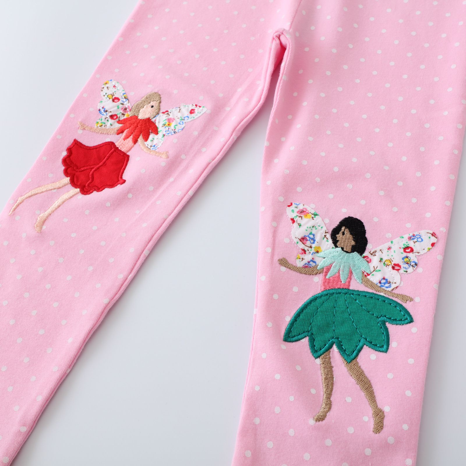 Jumping meters - 休閒腰鬆緊內搭褲-小精靈-粉色