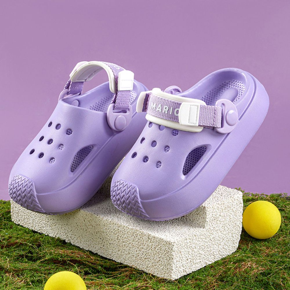 JB clothes - 潮流洞洞鞋紫-紫色