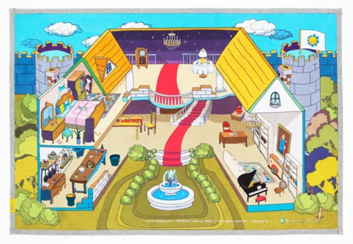 韓國Le papa - 想像力遊戲地墊-小公主城堡