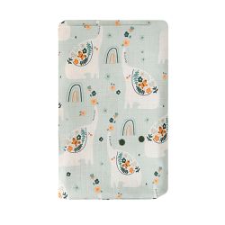 JOYNA - 多功能棉紗蓋被 薄款嬰兒被 純棉透氣包巾 嬰兒床床單-綠色大象 (125*125cm)