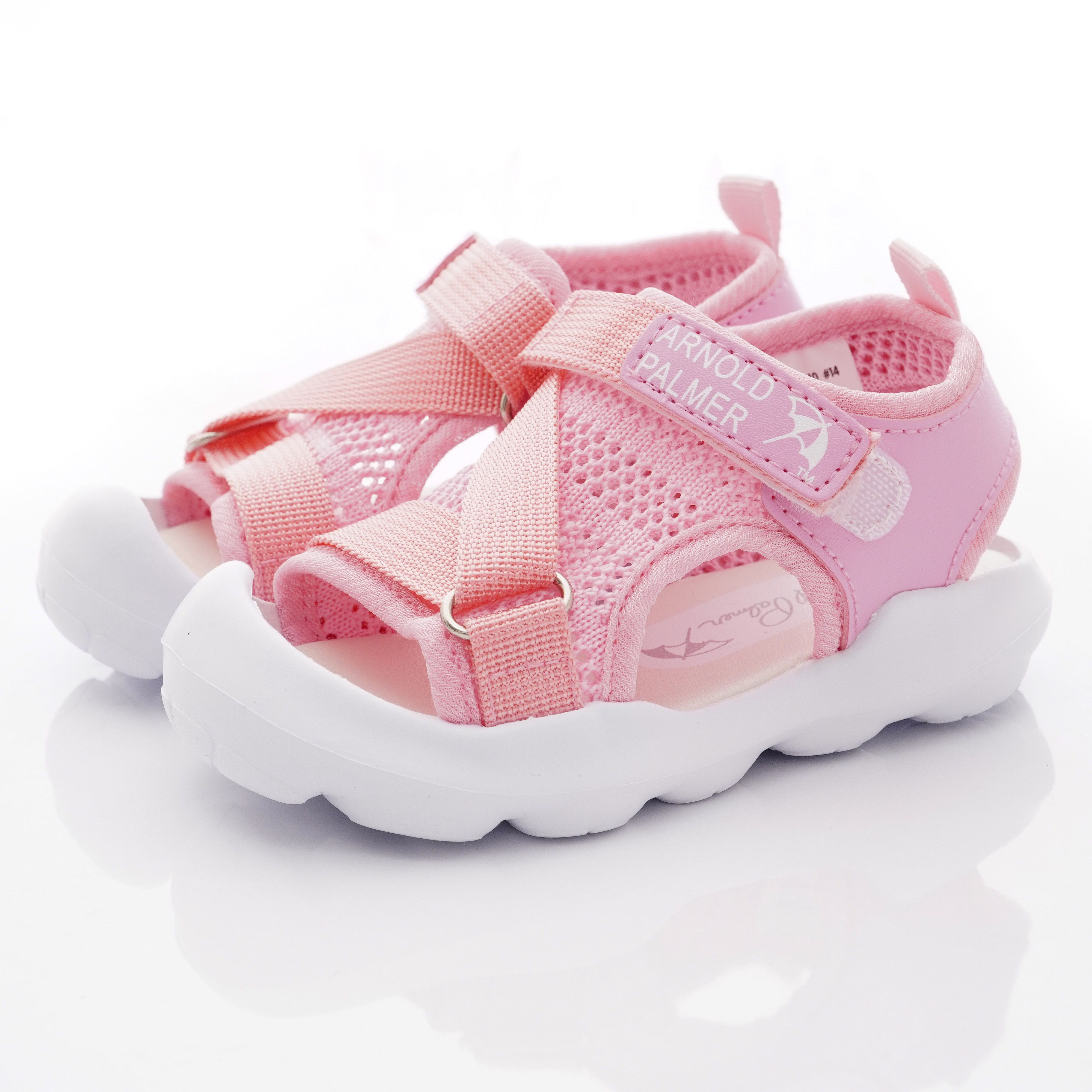 Arnold Palmer 雨傘牌 - 輕量大網眼涼鞋款(小童段)-粉紅