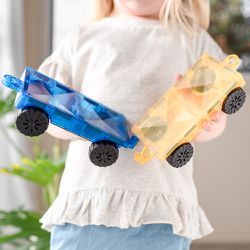 澳洲 Connetix - 彩虹磁力積木-汽車底板2入組(2pc)