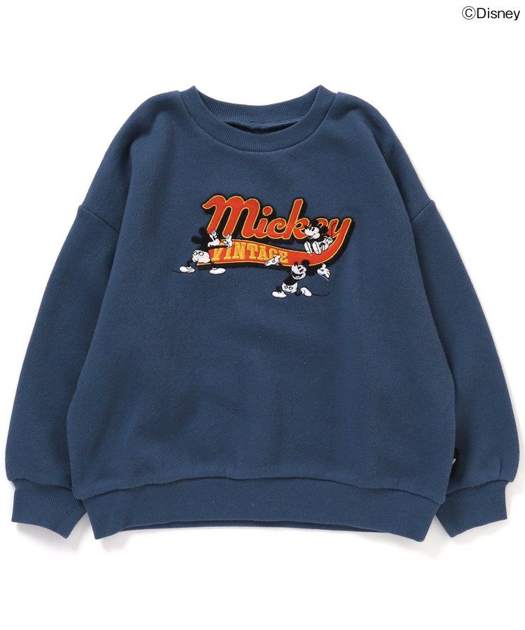 日本 BREEZE - 聯名款 迪士尼印花長袖上衣-米奇復古-黃