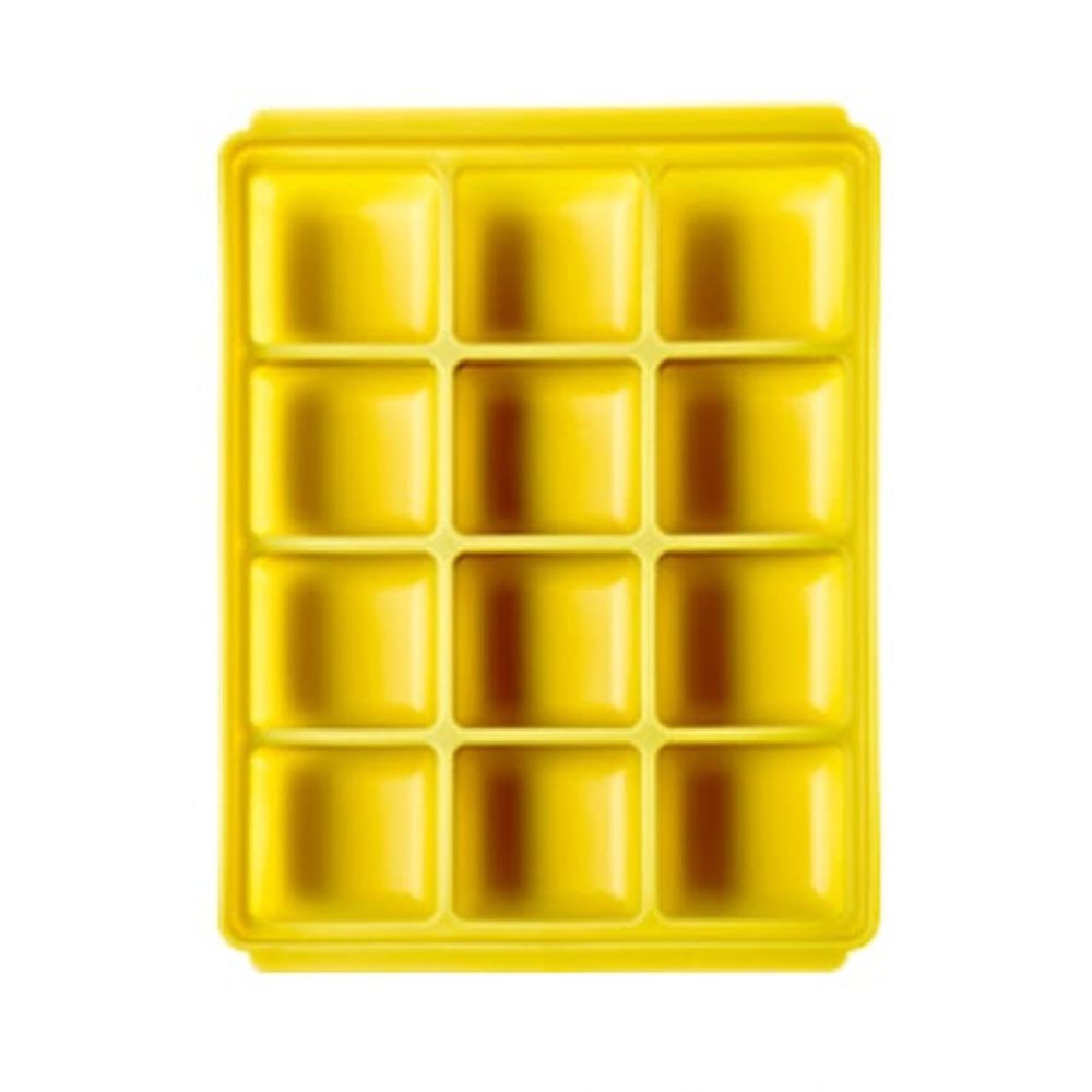 TGM - 白金矽膠副食品冷凍儲存分裝盒 (M - 黃色)