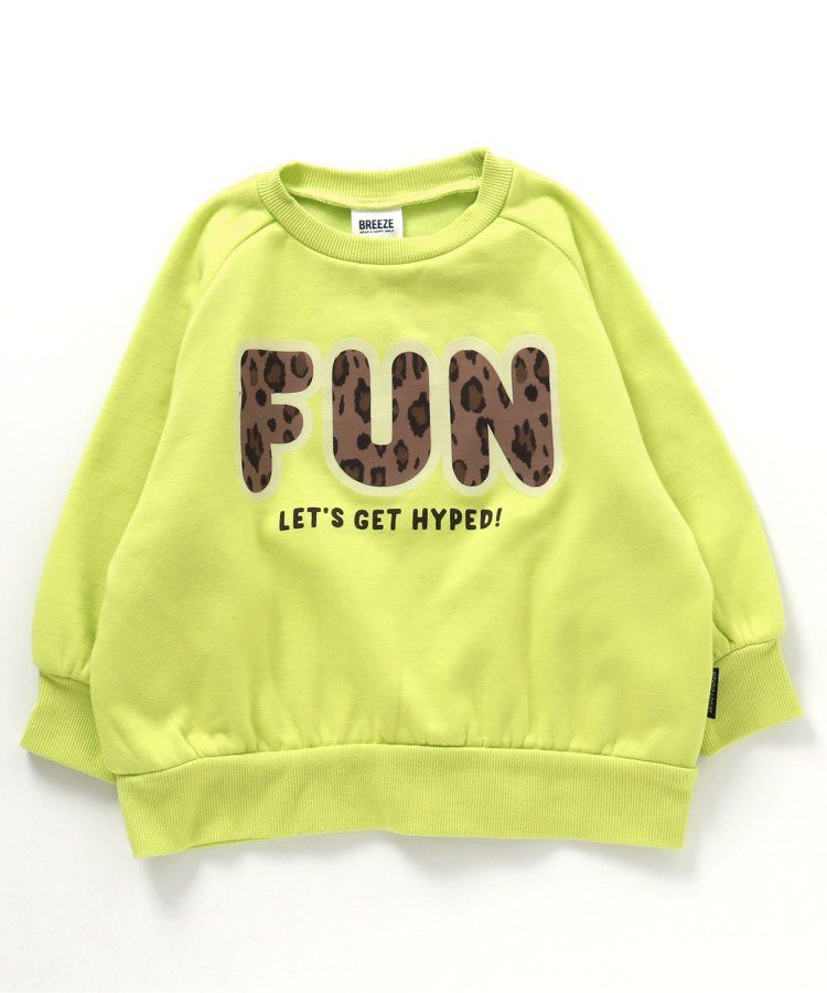 日本 BREEZE - 彩色英文標語裏毛率性運動衫-海軍藍