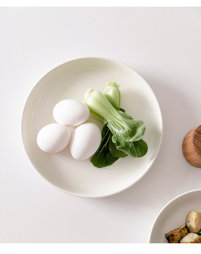 韓國 SSUEIM - Mild Matte系列溫柔時光陶瓷深盤2件組21cm (奶油黃)