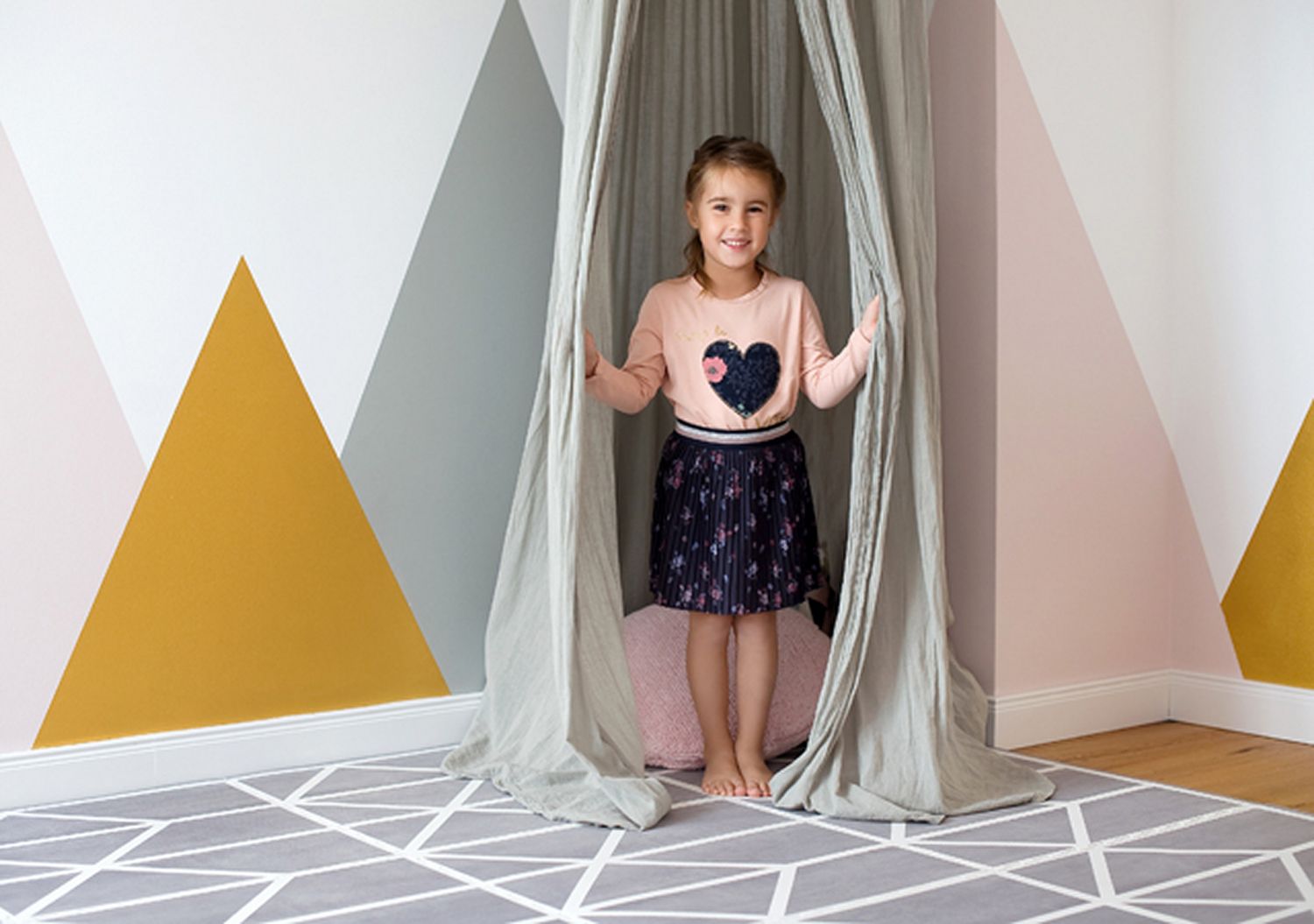 德國 toddlekind - 北歐風系列遊戲地墊-卵石灰-一組6片