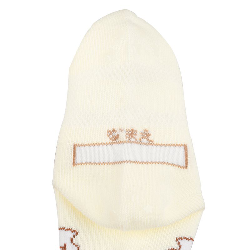 akachan honpo - 女童襪 3雙組-小貓躲貓貓-米白色 (9~14cm)