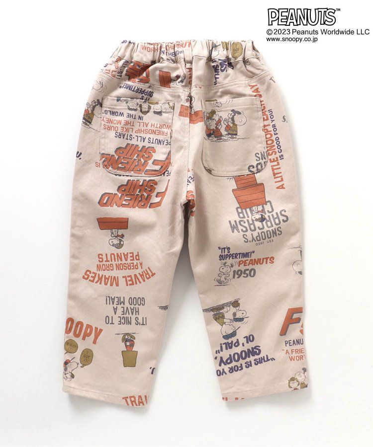 日本 BREEZE - SNOOPY聯名 滿版美式印花丹寧褲-牛仔藍
