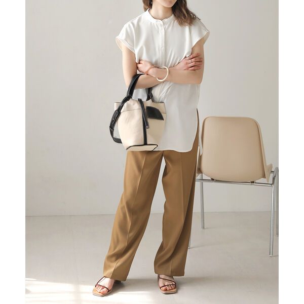 日本 Bou Jeloud - 皮革時尚簡約手提水桶包-黑