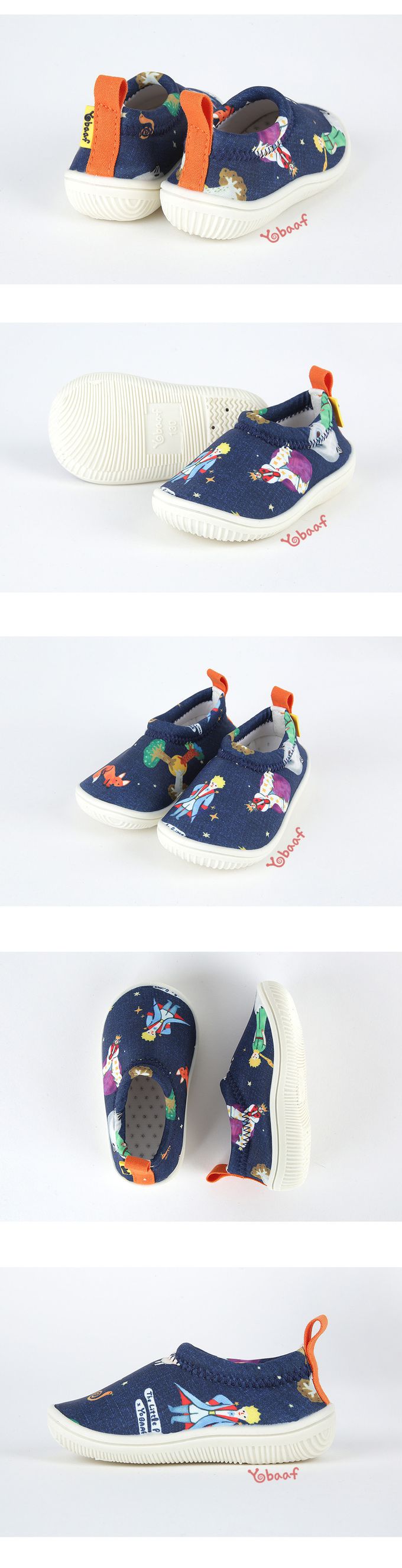 韓國 Yobaaf - 洞洞厚底兒童沙灘鞋/戲水鞋-月亮王子