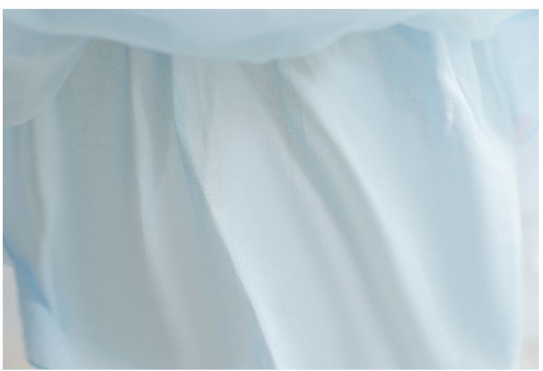 (不含披風)亮片不規則裙襬洋裝-冰雪藍