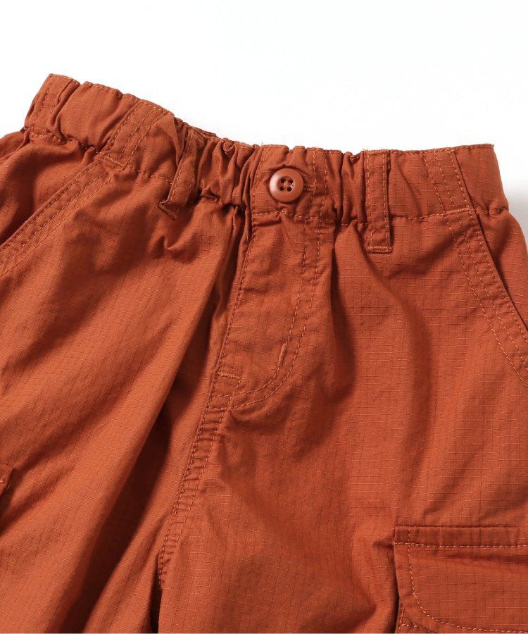 日本 BREEZE - 輕便工裝風！防撕材質耐穿長褲-卡其x黑撞色