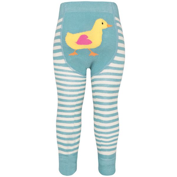 英國 JoJo Maman BeBe - 圖案嬰幼兒內搭褲/保暖襪-黃色小鴨