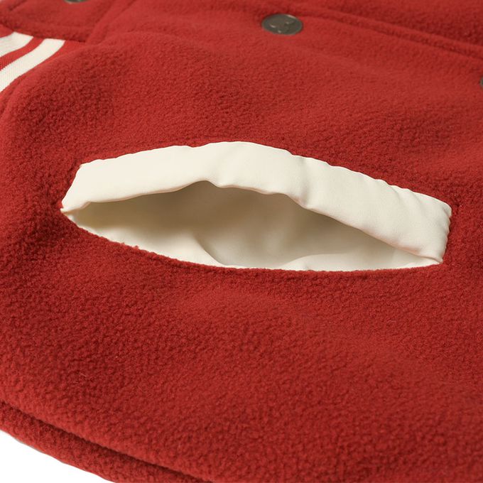 akachan honpo - 美式棒球外套-米奇&米妮-紅色