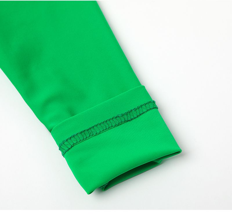 韓國 OZKIZ - 抗UV防曬兒童泳裝-三件組-綠色鱷魚