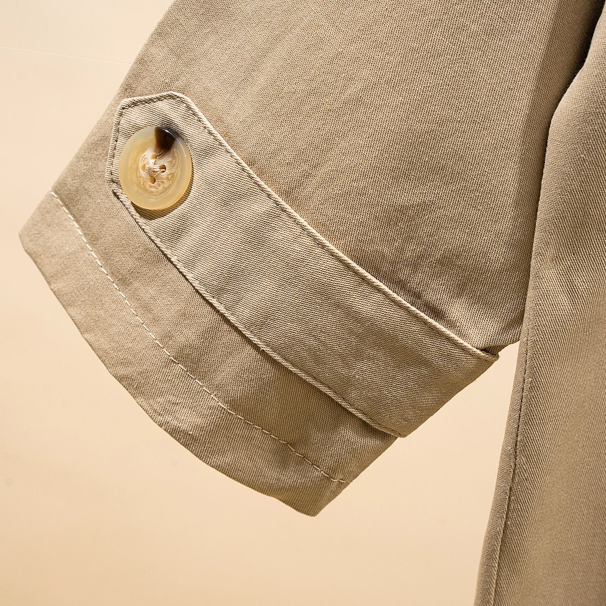 WELLKIDS - 時尚翻領休閒風衣外套-深藍色