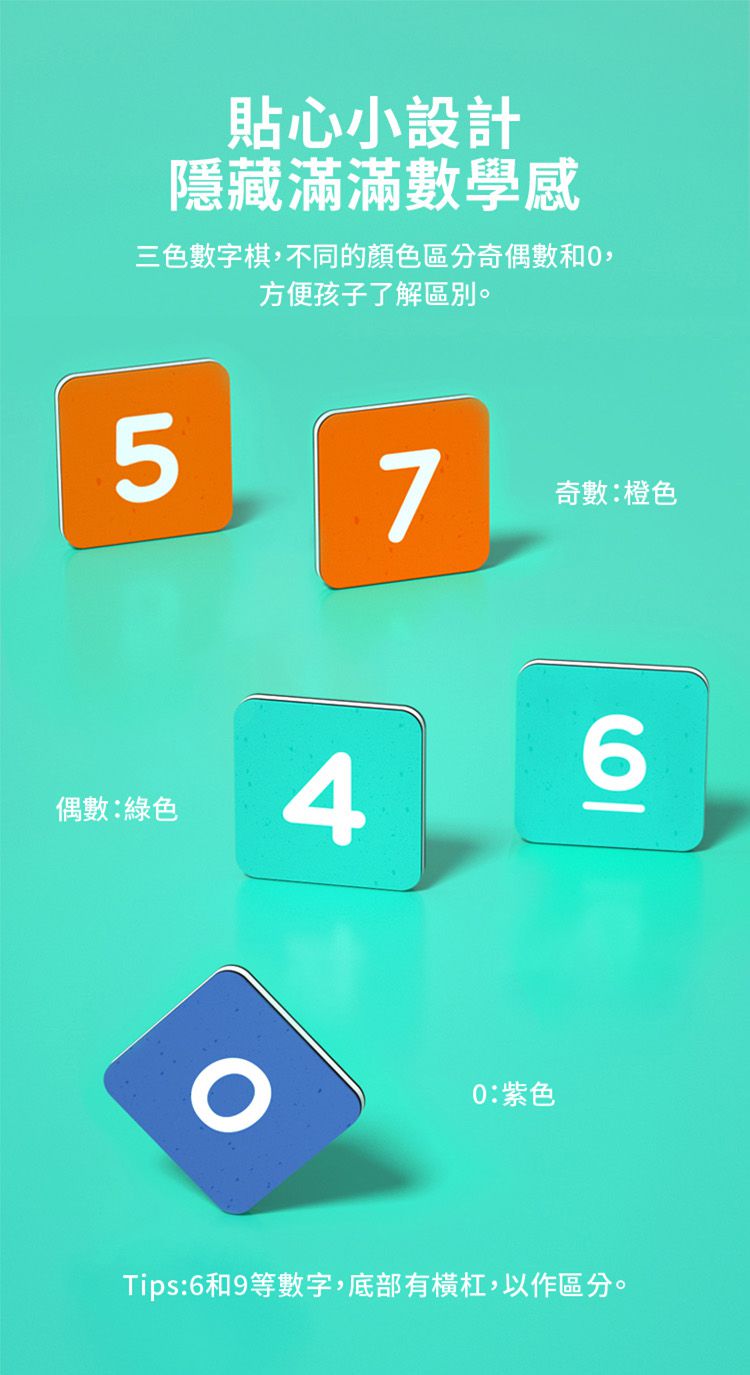 MiDeer - 數字認知磁性遊戲板