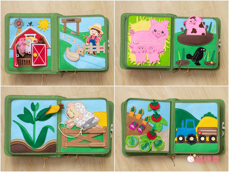 職能治療師推薦【MY FIRST BOOK】蒙特梭利手工布書