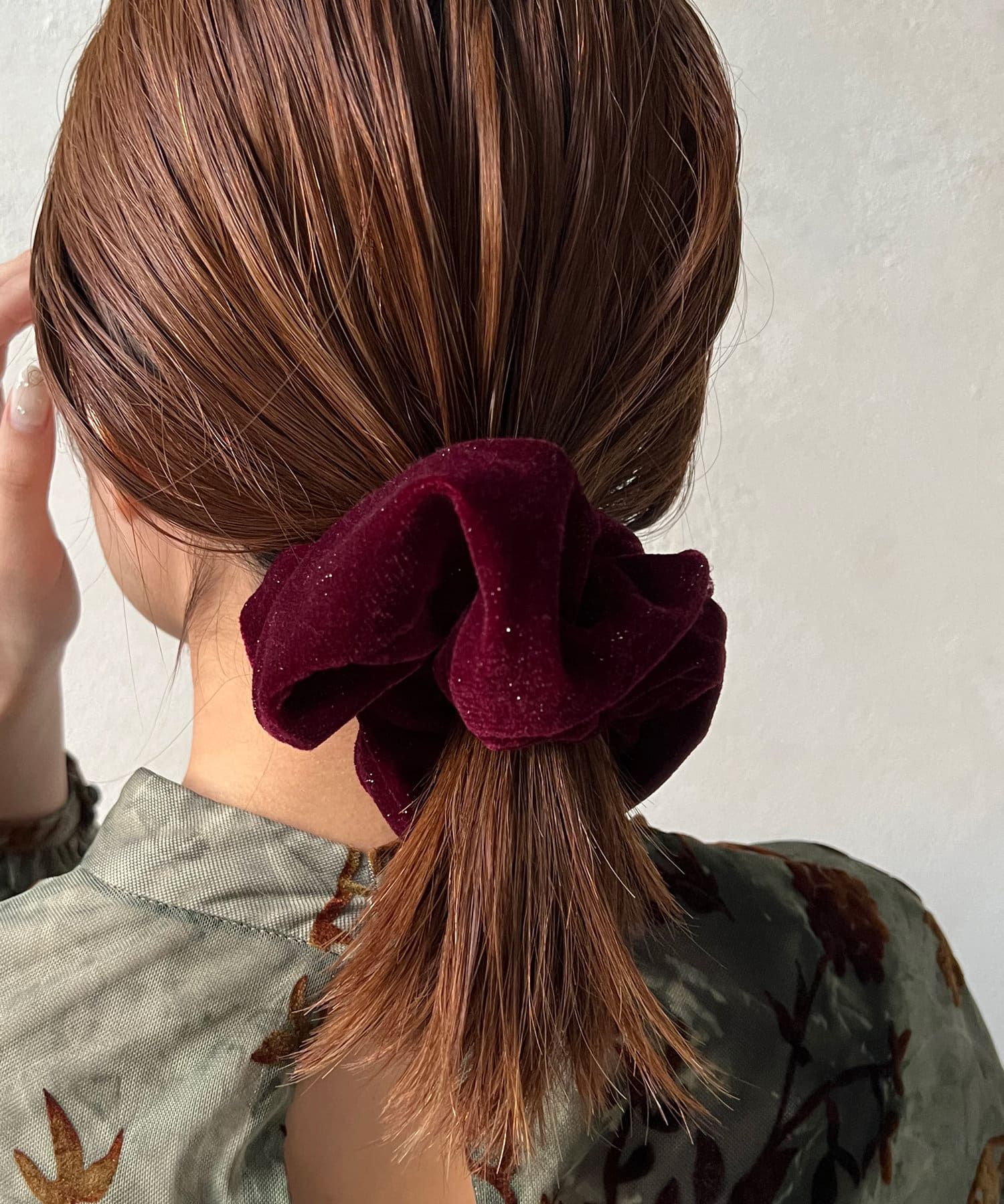 日本 Lattice - [推薦]低調閃亮份量感大腸圈-酒紅