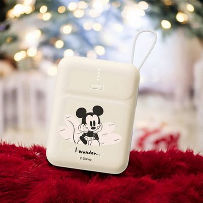 Disney 迪士尼 - 米奇 20W PD快充 雙線Q寶行動電源 10000mah-台灣公司貨
