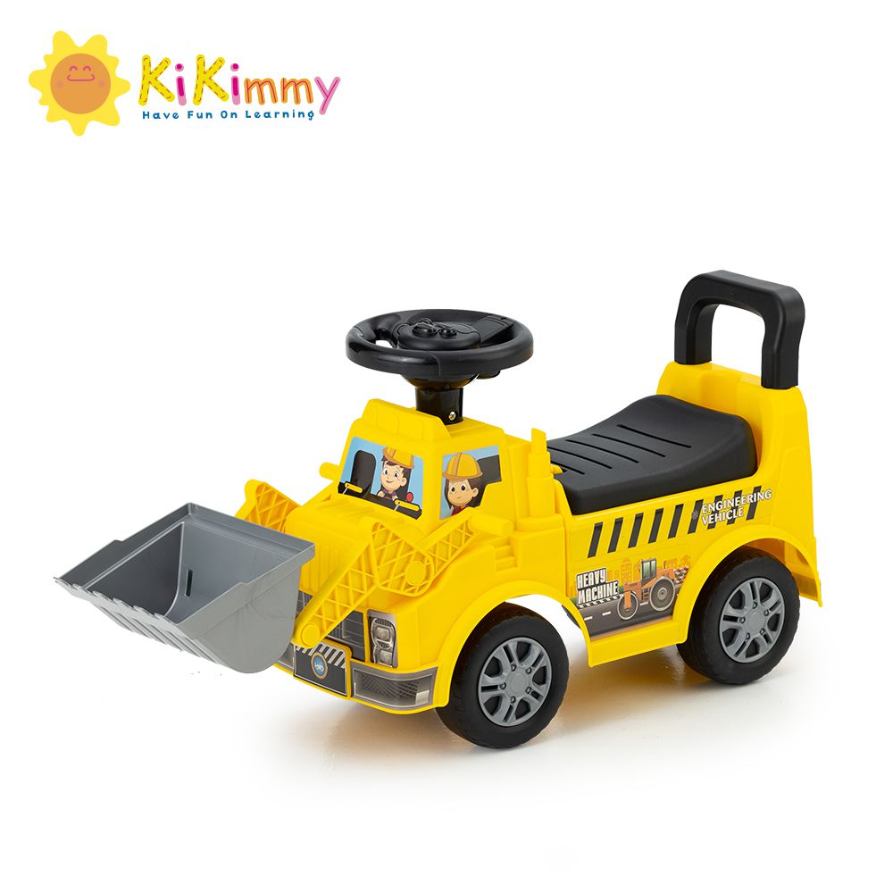 Kikimmy - 多功能造型助步車/滑步車/嚕嚕車-推土機造型