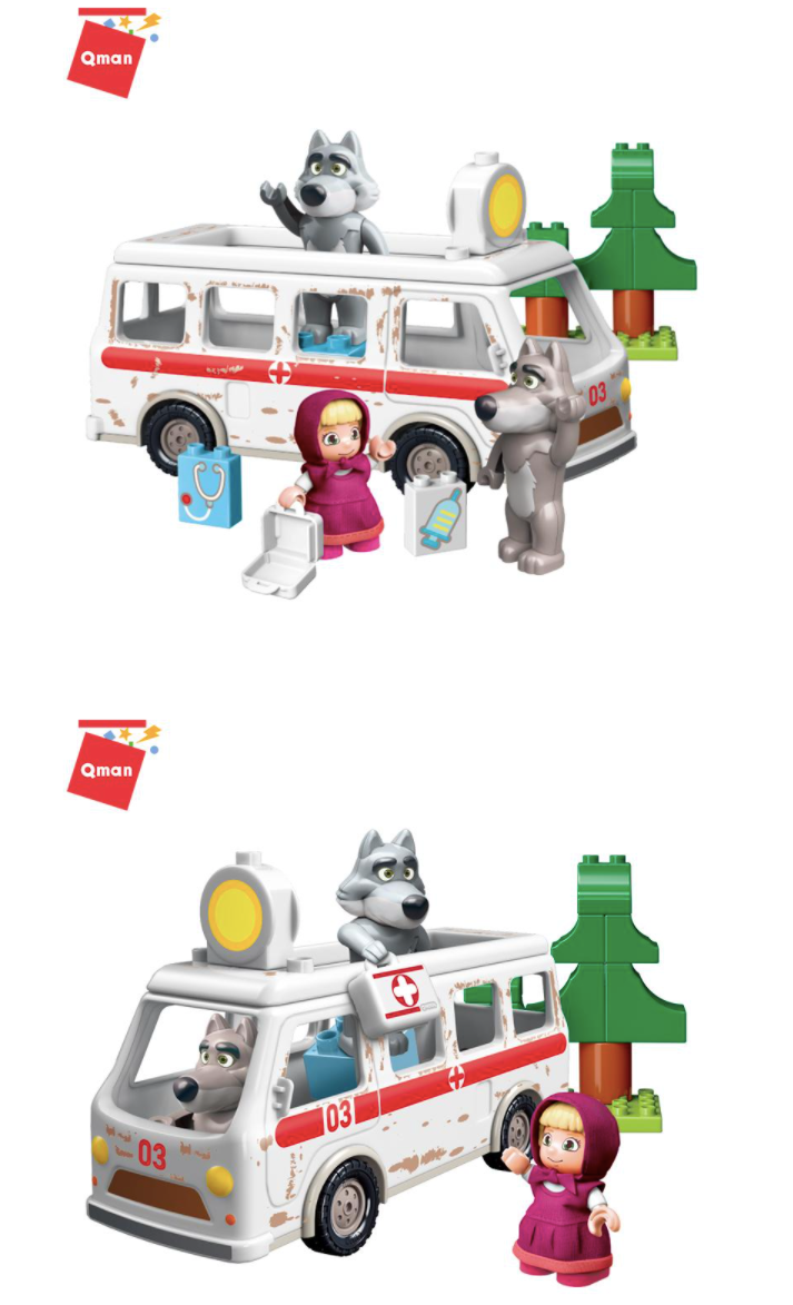 瑪莎與熊 - 救護車組-23件組