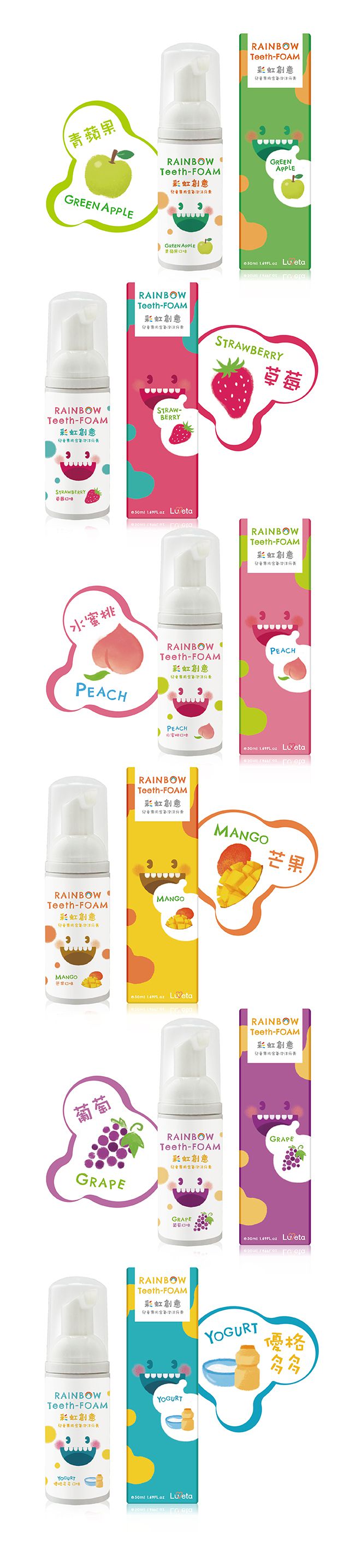 Luveta 樂唯他 - 兒童專用含氟泡沫牙膏-葡萄 (含氟量1000ppm)-台灣製