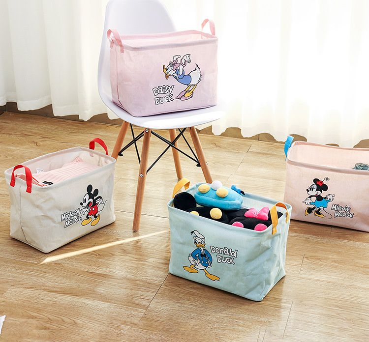 居家收納籃-卡通人物黛絲-粉色