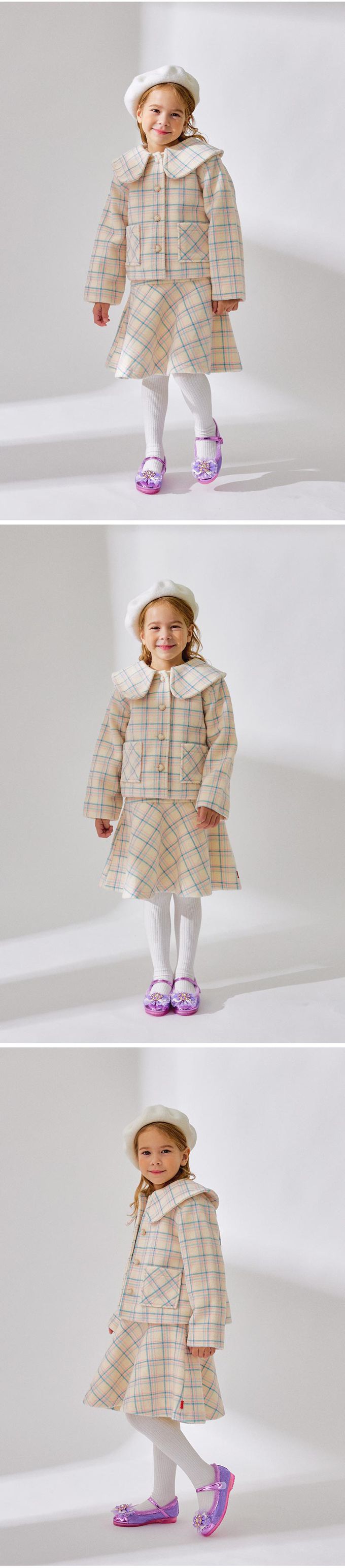 韓國 OZKIZ - 甜心女孩羊毛貝雷帽-紅 (Free)