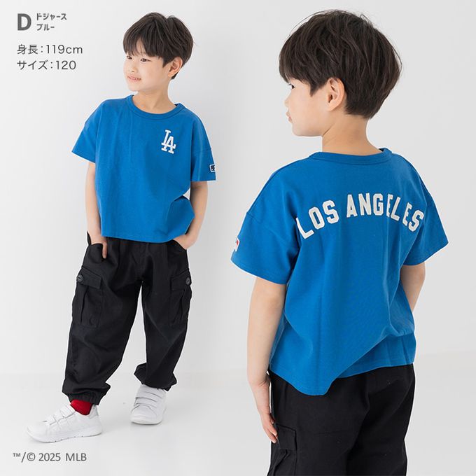 日本 Chil2 - MLB聯名 純棉短袖上衣-紐約洋基-黑