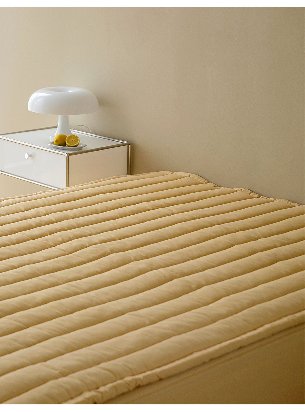 韓國 Maatila - 可水洗超細纖維桃皮感保潔墊/睡墊-芥末黃