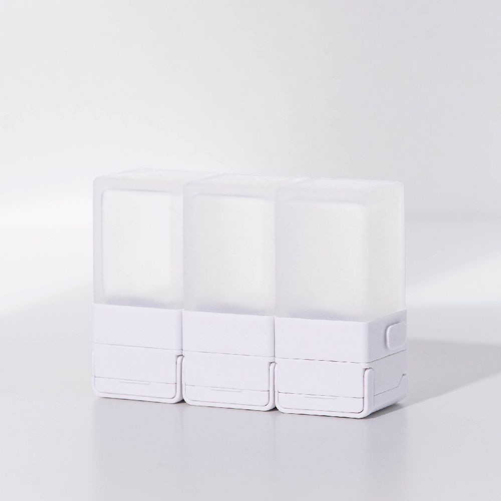 積木旅行分裝瓶 三件旅行組-S/M/L-希臘白