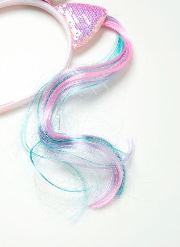 韓國 OZKIZ - (附配飾)獨角獸網紗蛋糕層次洋裝-粉