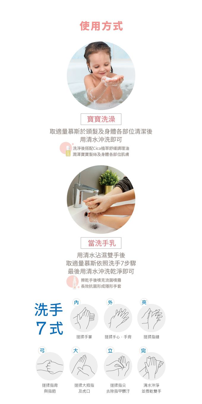 美國 UNID - U寶淨膚慕斯Baby Cleansing Foam-新包裝-420ML