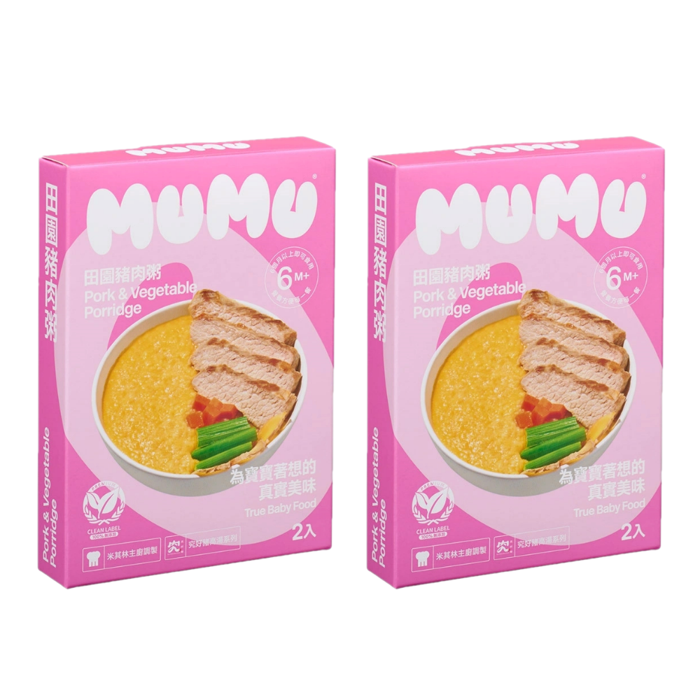 MUMU - 田園豬肉粥150gx2包X2盒