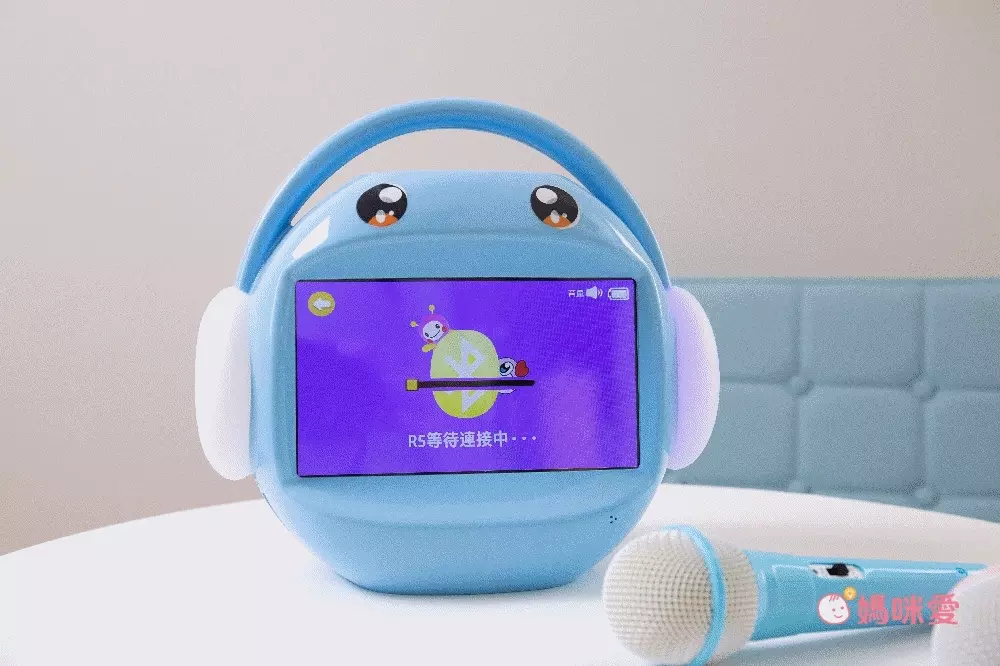 昌兒 - 兒童唱跳學習機128G-藍色-加送一支麥克風+兒童護眼相機3吋IPS大螢幕-藍色-送16G記憶卡