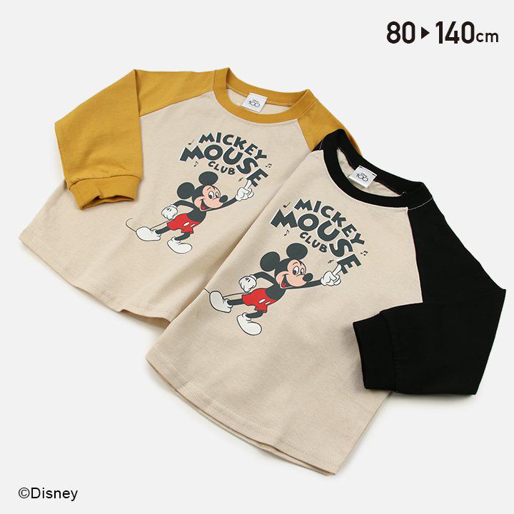 日本 Chil2 - 迪士尼聯名 100週年紀念長袖上衣-米奇-黑